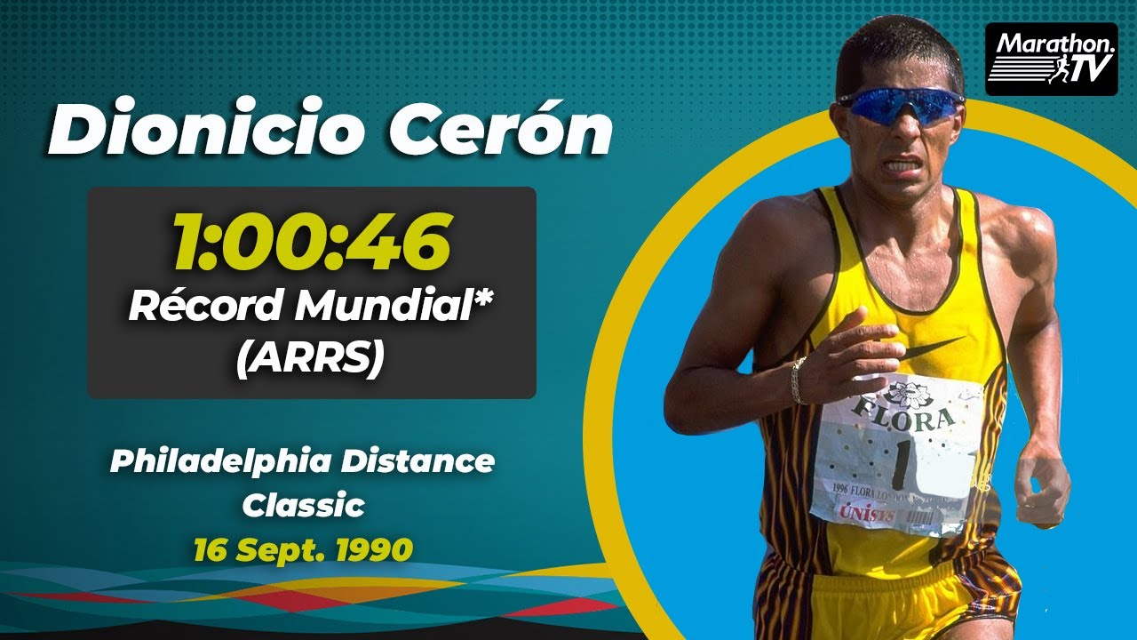 𝗥𝗘́𝗖𝗢𝗥𝗗 𝗠𝗨𝗡𝗗𝗜𝗔𝗟 𝗗𝗘 𝗠𝗘𝗗𝗜𝗢 𝗠𝗔𝗥𝗔𝗧𝗢́𝗡*. Philadelphia 1990. Dionicio Cerón (México).