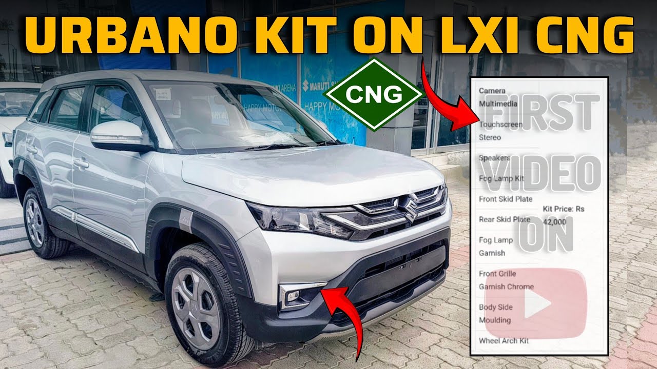 Maruti Suzuki Brezza LXI CNG with URBANO Edition 🤓 Most Demanding Video on YouTube