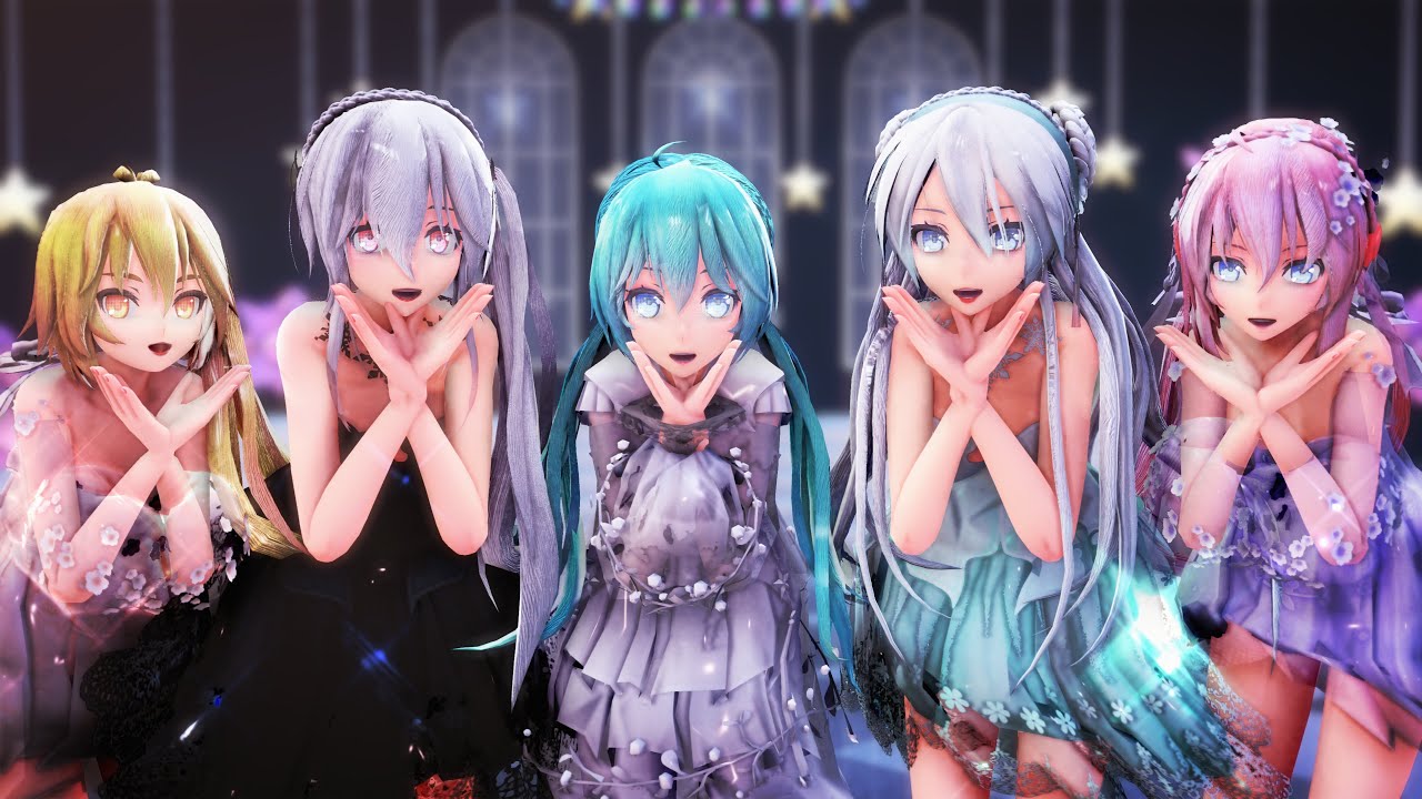 【MMD】気まぐれメルシィ-Kimagure Mercy-【Luka×Haku×YANHE (言和)×Miku×Neru】