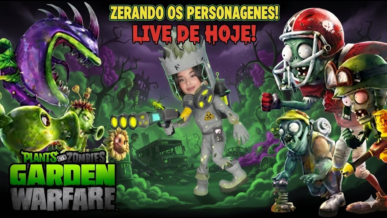 PvZ Garden Warfare: Gameplay Insana Zerando os Personagens!😈🌱