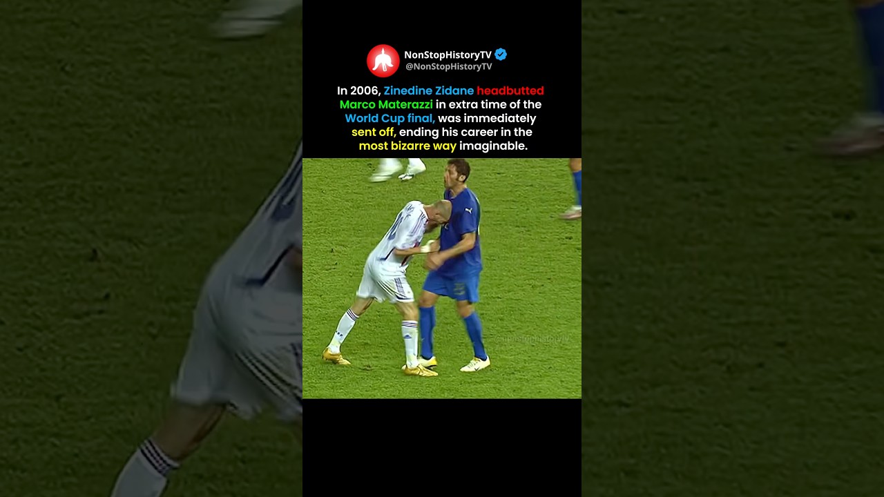 Zinedine Zidane Headbutted Marco Materazzi In 2006 #shorts
