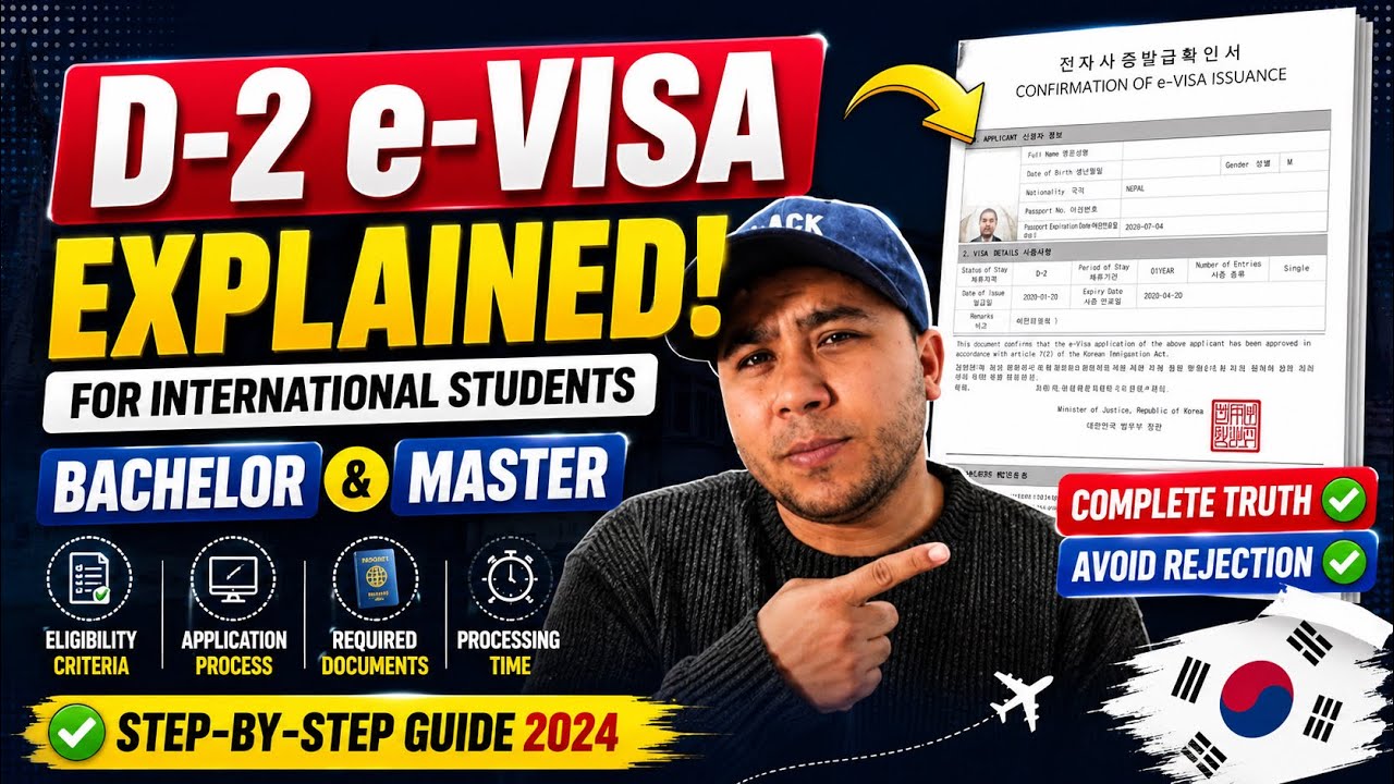 D-2 e-Visa Explained | Bachelor & Master Students Korea 🇰🇷 (Proof Included)