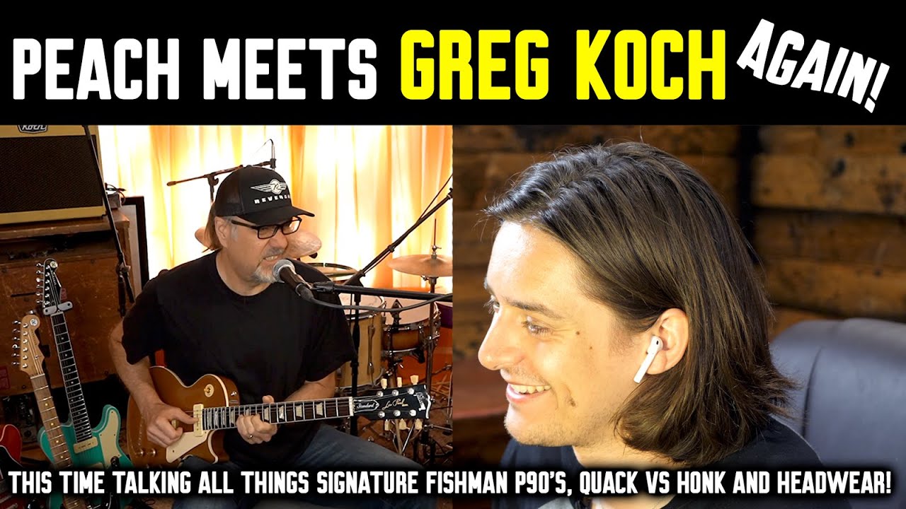 Peach Meets Greg Koch&hellip; AGAIN! Introducing the new Fishman Gristle-Tone P-90 Set!