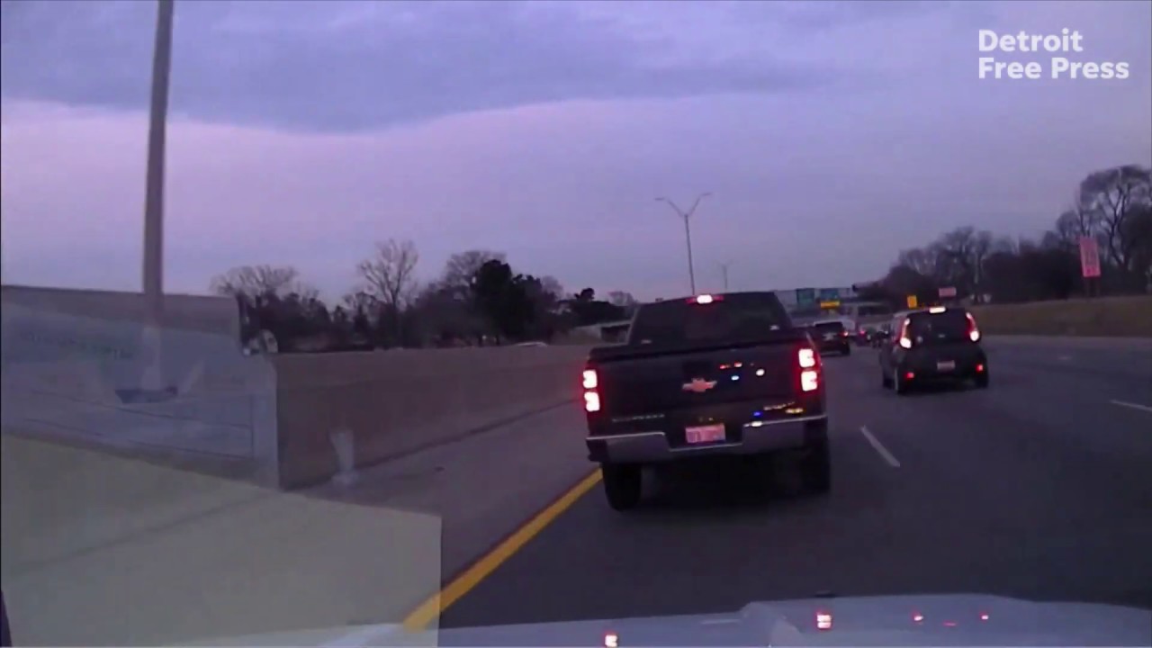Dash cam: Stolen police car in Michigan high-speed chase