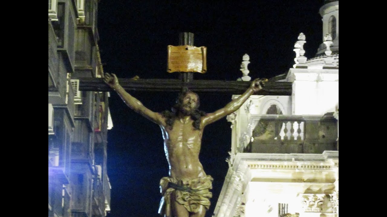 Expiración y Siete Palabras por calle Campanas de Jaén. Jueves Santo 29/03/2018