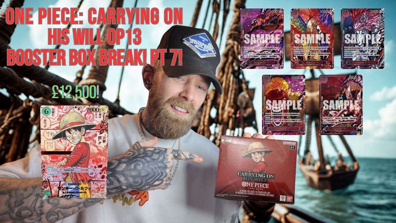One Piece Carrying On His Will Booster Box Break! Part 7 Risking It All For A Red Manga!