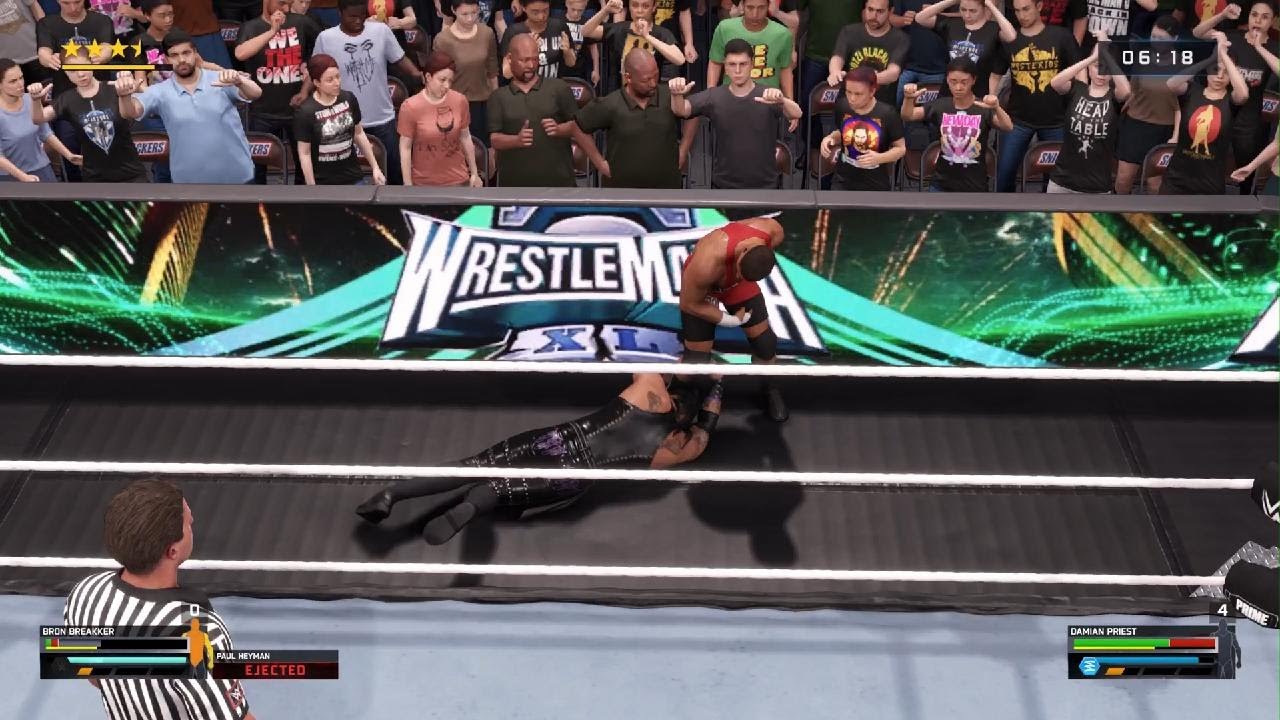 WWE 2K25 Breakker Vs Priest