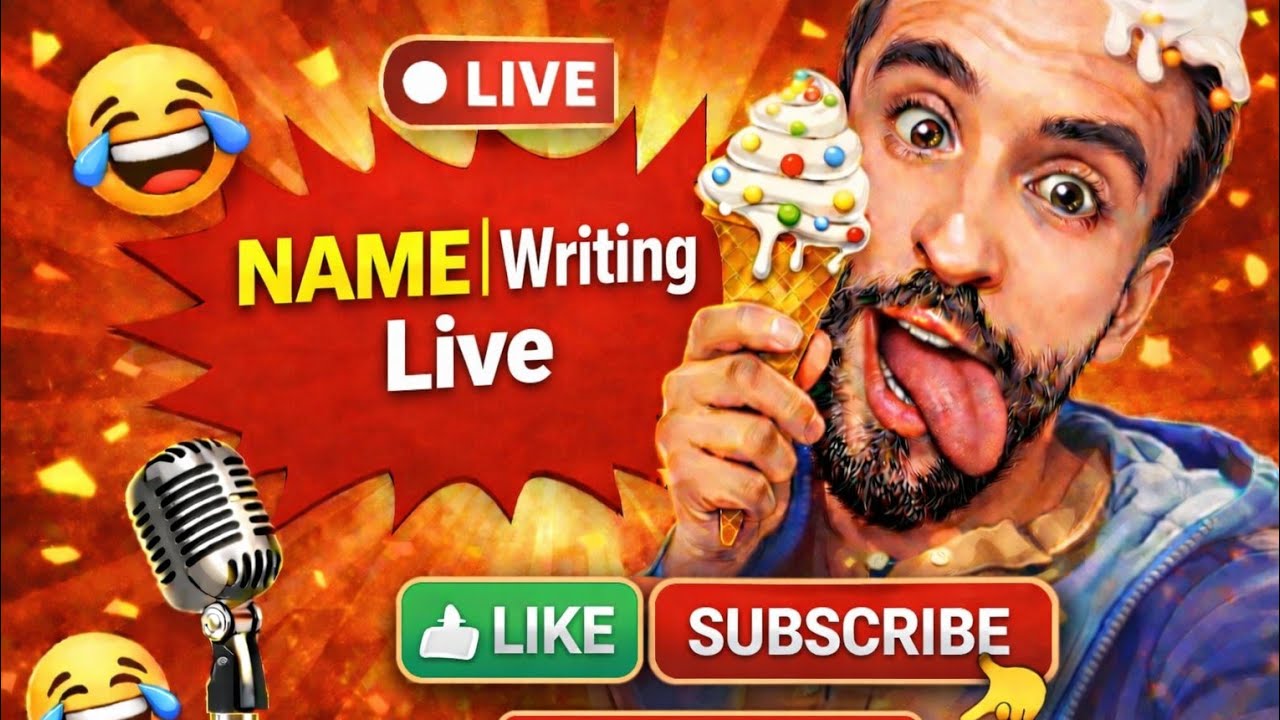 WRITING NAME LIVE STREAMING FANS LOVE U MY ALL FRIENDS