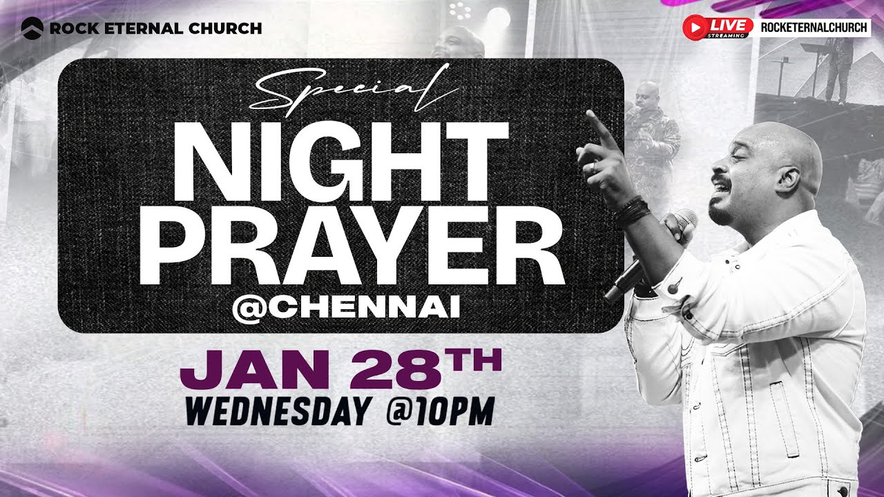 🔴 LIVE |  SPECIAL NIGHT PRAYER | Ps.REENUKUMAR | 28th JAN 2026 | 10:00 PM | ROCK ETERNAL CHURCH