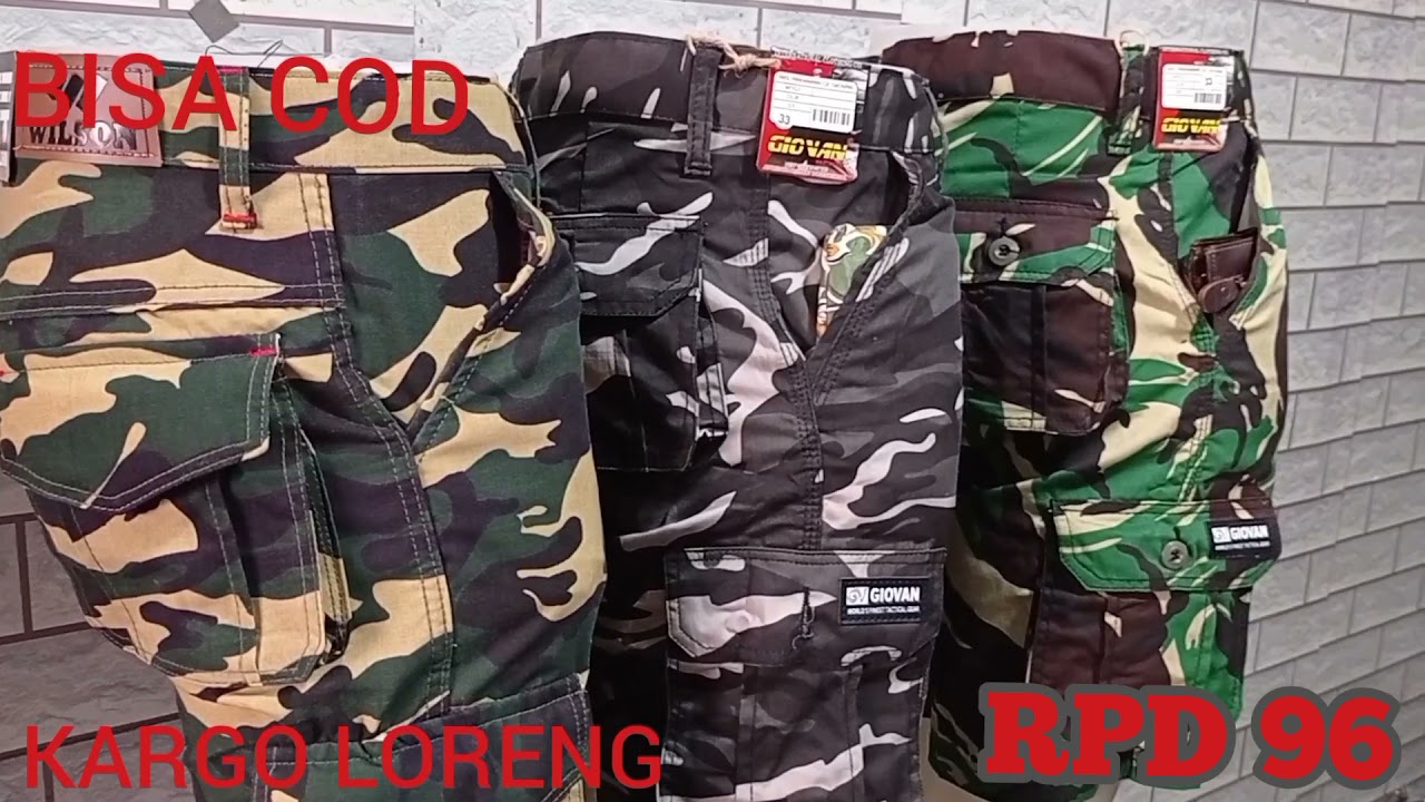 celana kargo loreng