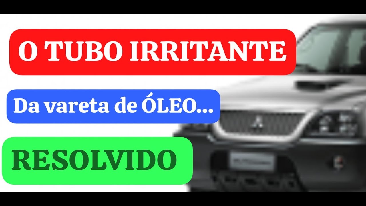 l200 Tubo da vareta óleo QUEBRADA l200 VAZANDO OLEO PELA VARETA