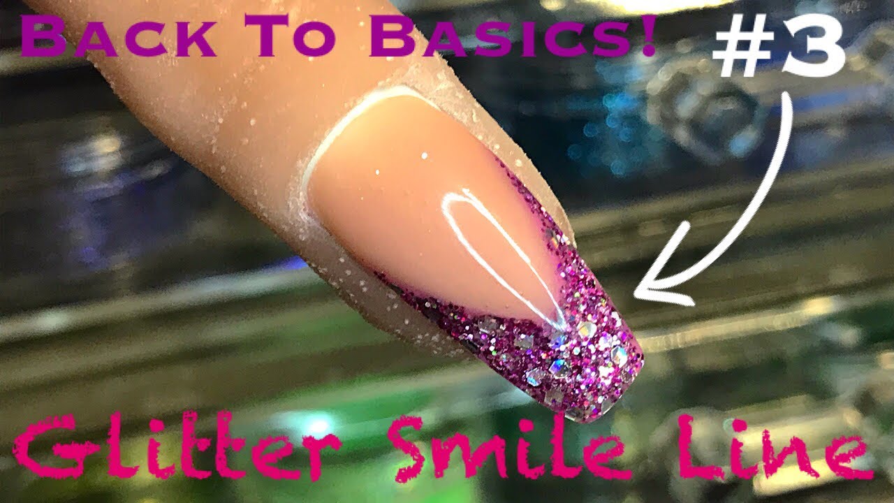 Back To Basics #3 | French Glitter Nail | Nail Art