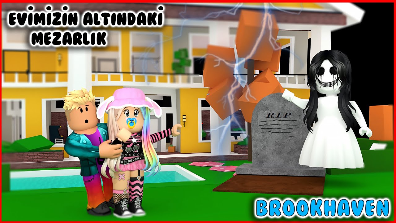 👨‍👩‍👧‍👦 EVİMİZİN ALTINDAKİ GİZLİ MEZARLIK ! 😱👉BROOKHAVEN HİKAYESİ ! | ROBLOX BROOKHAVEN ! 🍓