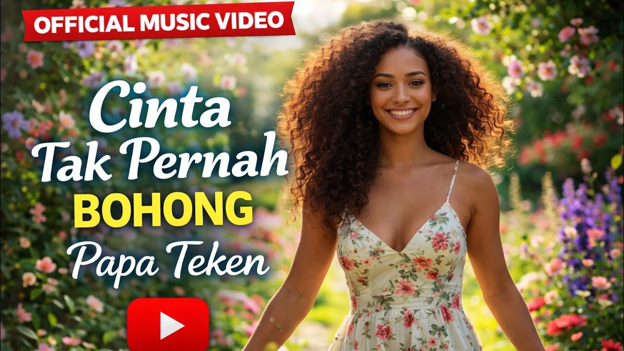 CINTA TAK PERNAH BOHONG - Papa Teken | Official Video Musik 