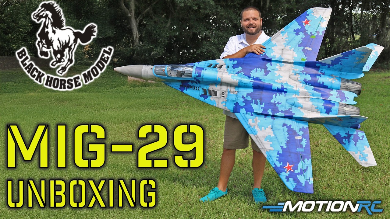 Black Horse MiG-29 Turbine 1635mm | Unboxing and First Look | Motion RC