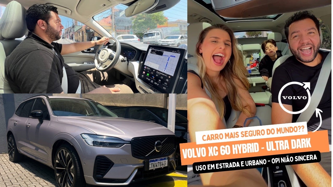 O SUV HÍBRIDO DEFINITIVO? Viagem em Família com o Volvo XC60 Hybrid Ultra Dark 🔋 CARRO MEGA SEGURO!