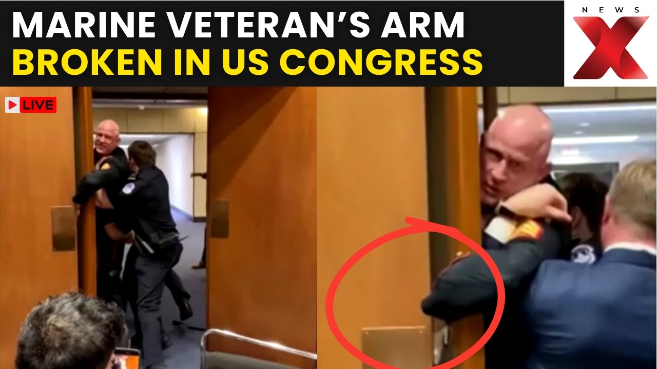 Chaos In US Congress LIVE: US Marine Veteran&rsquo;s Arm Broken During Protest In Congress | Protest LIVE
