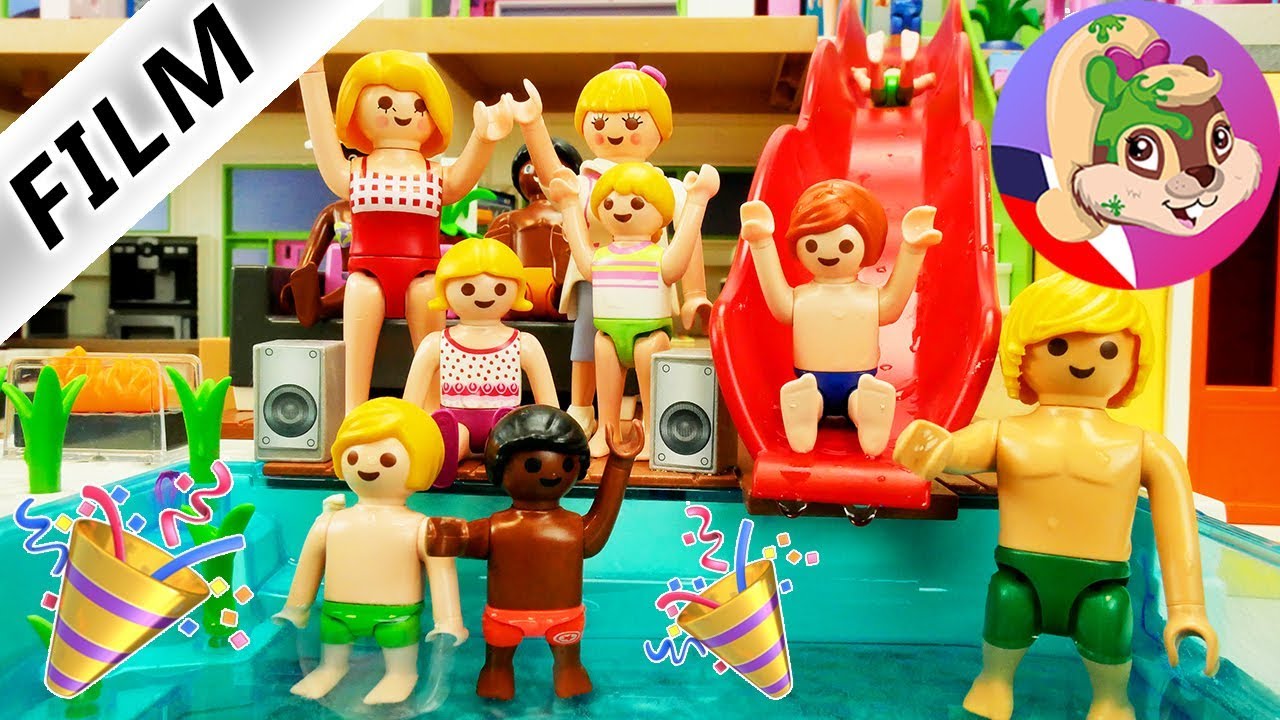 Playmobil příběh | Mega pool party! | Druhý bazén ve vile |  Rodina Dvořákova