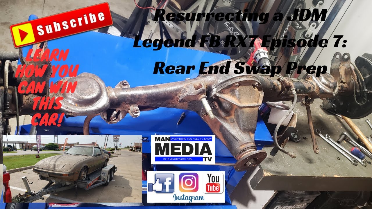 FB rx7 Brake swap!  Rear End swap Limited slip Differential LSD