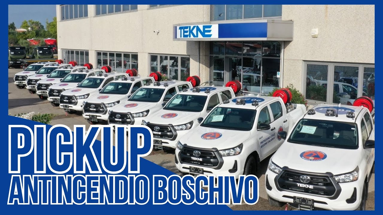 PICKUP ANTINCENDIO BOSCHIVO per PROTEZIONE CIVILE REGIONE CALABRIA | TEKNE VEICOLI SPECIALI