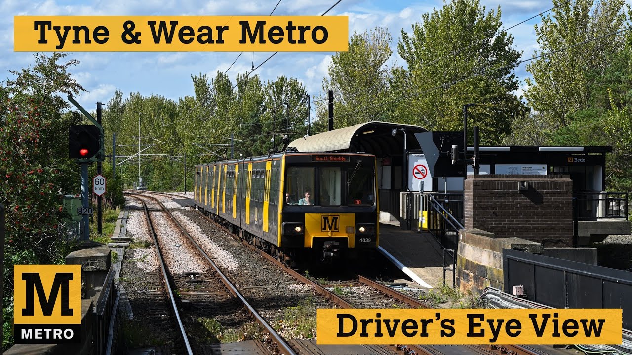 Train Driver's View - Tyne and Wear Metro from South Shields to St. James