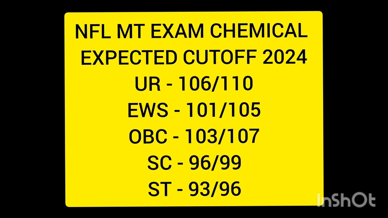 NFL MT EXPECTED CUTOFF 2024| NFL MT ANSWER KEY | NFL EXPECTED CUTOFF| #nfl #cutoff