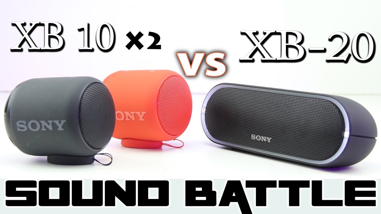 2x SRS XB10 VS XB20: Sound Battle