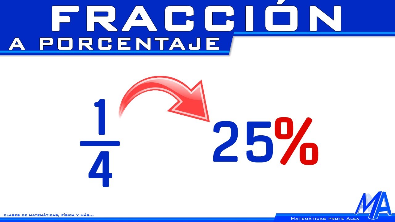 Convertir FRACCIÓN a PORCENTAJE