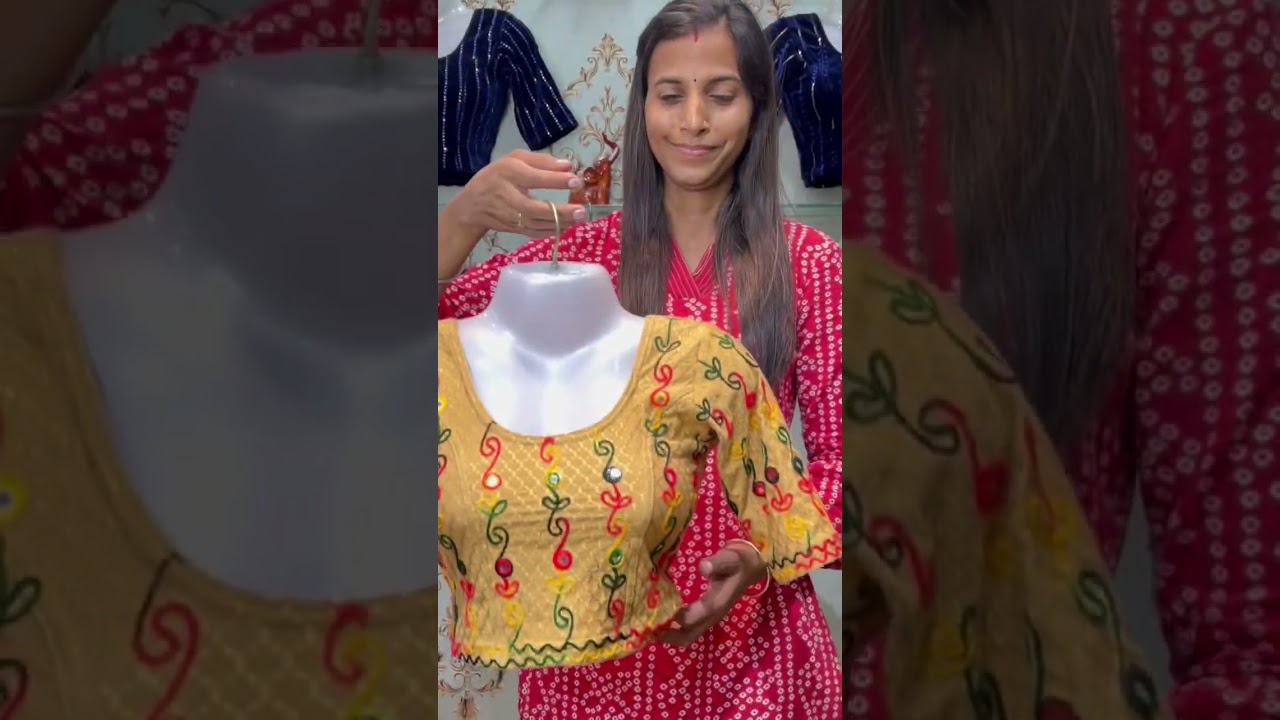 Blouses wholesaler Radhika Boutique indore 📞9691262253 navratri special blouses for all fit