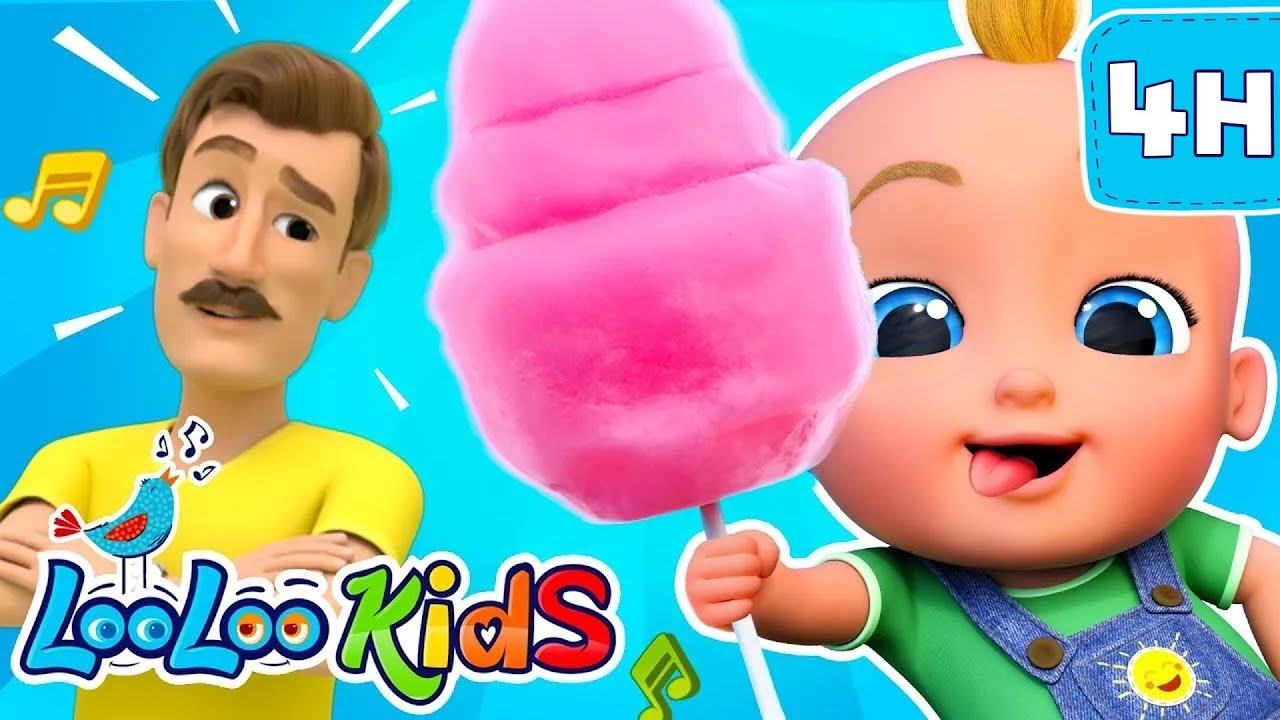 🍭 Johny Johny Yes Papa - S1EP2 - 4 Hour Kids Fun - LooLoo Kids Songs for Kids