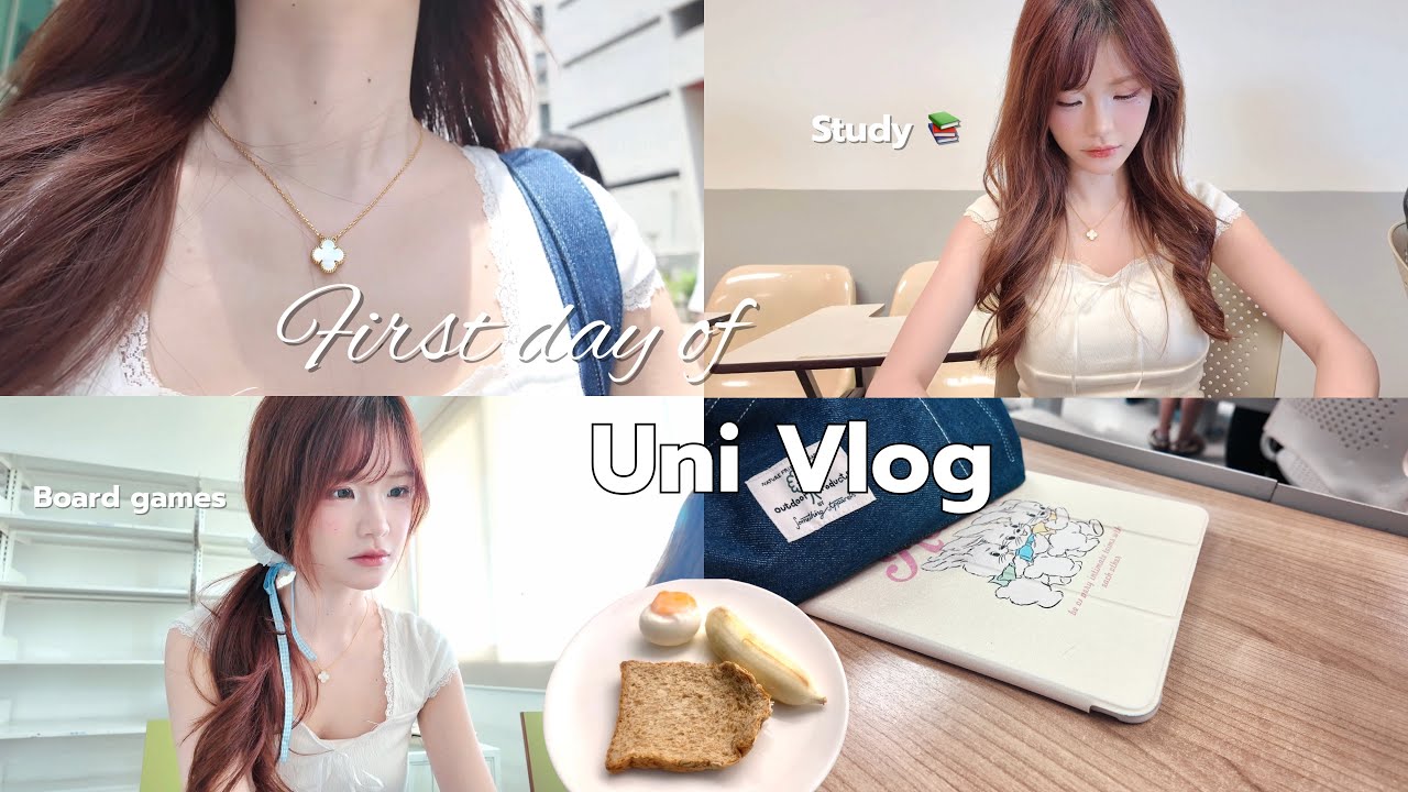 𝐔𝐧𝐢 𝐕𝐥𝐨𝐠 𝜗𝜚 | GRWM, study & shopping at HomePro 🛒📚 [Eng Sub]