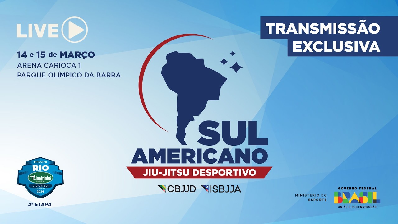 Sul Americano - Jiu-Jitsu Desportivo 2026 (AO VIVO COM IMAGENS)