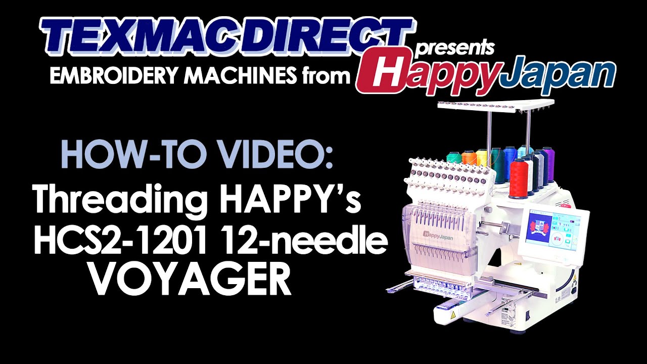 Threading Happy's 12-needle Voyager
