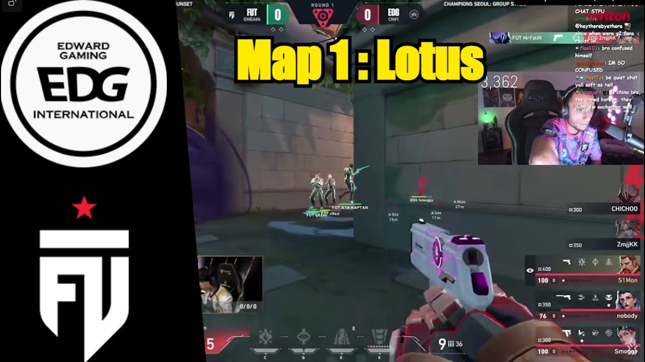 FNS reacts to EDG vs FUT | Map 1 | Valorant Champions 2024|
