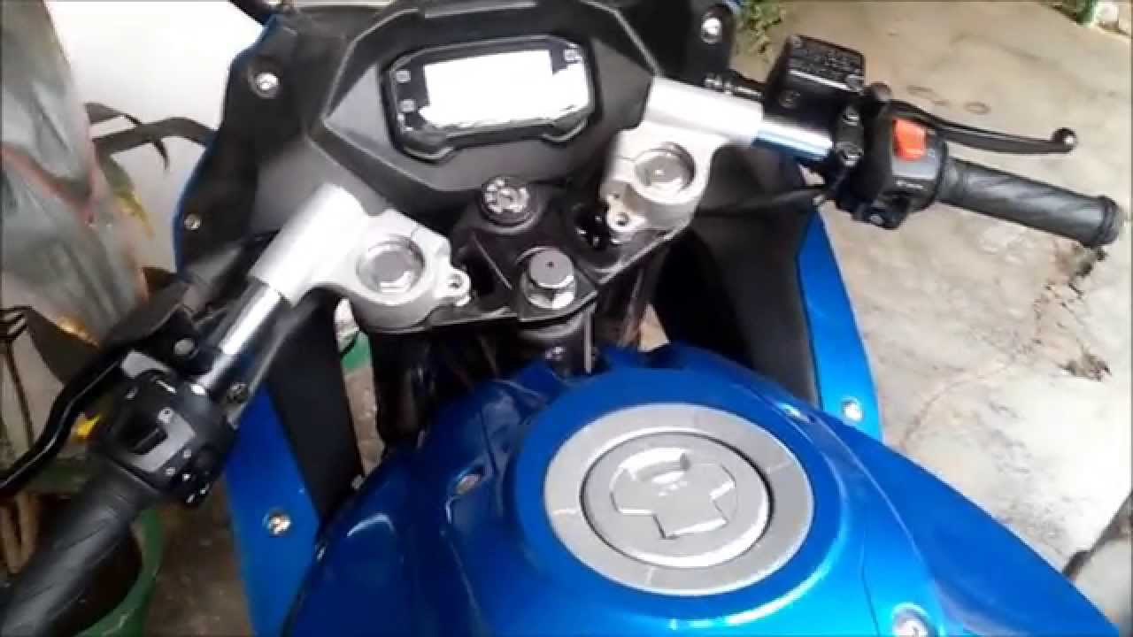 SUZUKI GIXXER SF clipon Bars DIY | REVZZ RIDER
