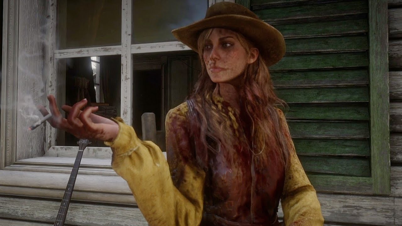 Sadie's Cute Reaction If You Greet Or Antagonize Her While Covered In Blood