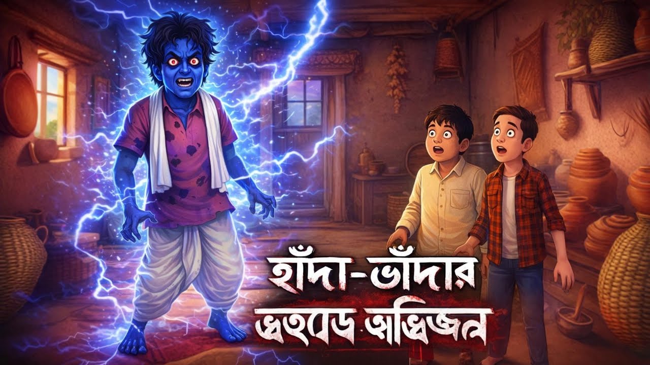 ভুতুড়ে বাড়িতে হ্যাঁদা ভোঁদা | Bangla Comedy Cartoon | Ghost Hous Comedy | বাংলা ভূতের কার্টুন 