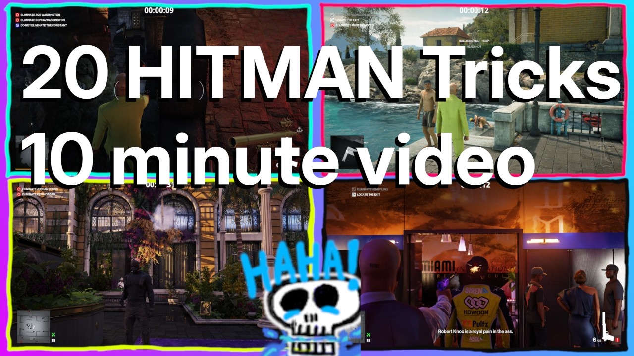 20 HITMAN Tricks in 10 minutes