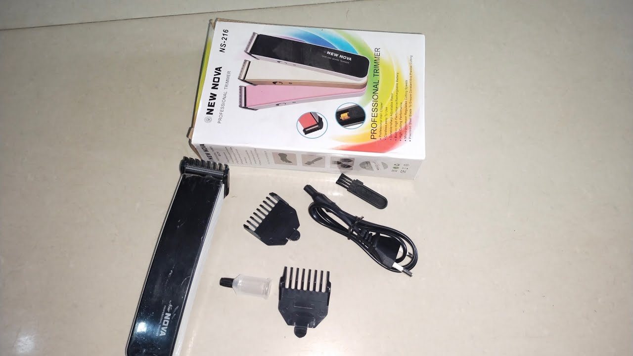 New Nova Ns-216 Trimmer Unboxing And Testing Video Review