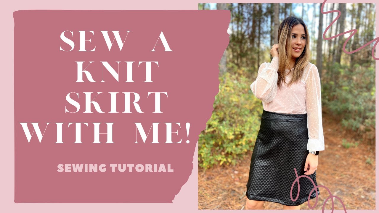 Let's Sew A Faux Leather Skirt Together!