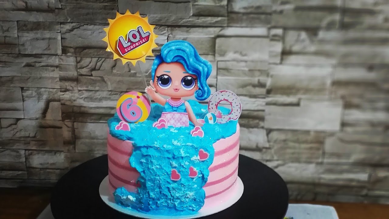 Bolo Chantilly lol suprise  (efeito de listra )