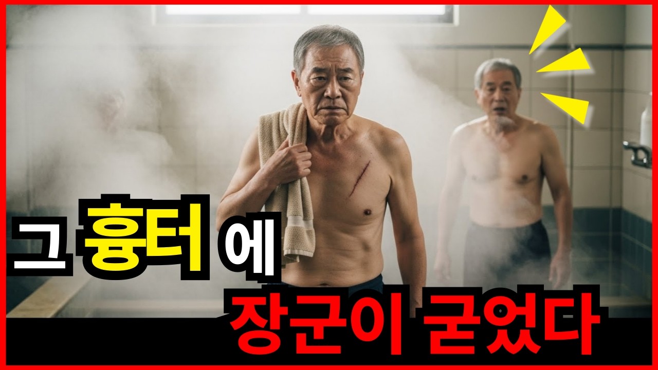 목욕탕에서 혼자 몸을 씻던 가난한 노인, 그 몸의 총상 흔적을 본 전직 장군은 얼어붙는데...