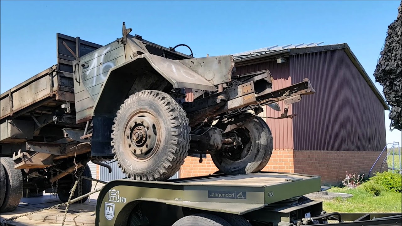 MAN630 L2AE Kipper Neuaufbau #1. Die Bestandsaufnahme, mit Langendorf Tieflader T12/80-2