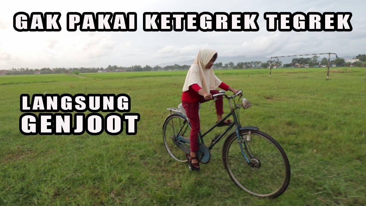 Jatuh Bangun !! BoCil Pertama Kali Naik Sepeda Jengki