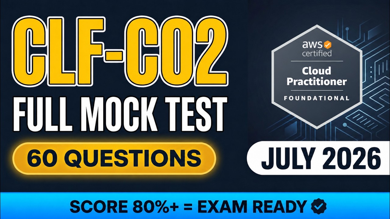 AWS Cloud Practitioner CLF-C02 Full Mock Exam 2026: Can You Score 90% on These 60 Questions?
