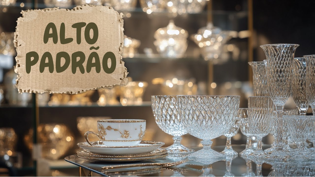🍽️ ACHADOS Sofisticados de VIDROS E LOUÇAS na loja mais querida do PARI!