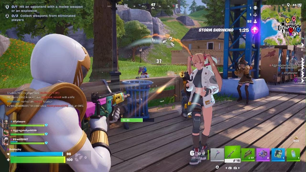 7 kills initially, rushed by a squad mid, teammate got us #2! Fortnite BR
