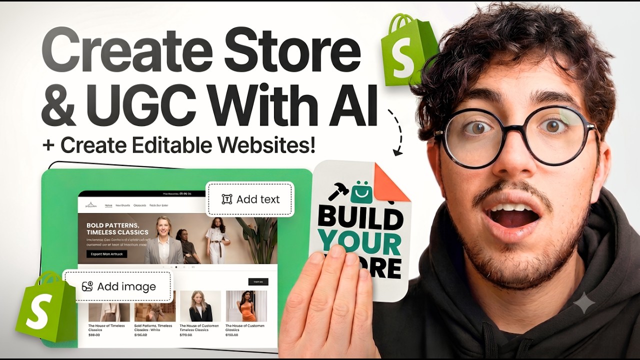 How to Build a Shopify Store with AI and Create Viral UGC Ads in 2026