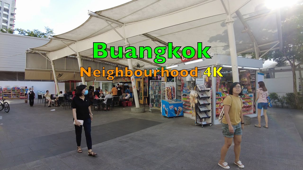 Buangkok MRT Station Surrounding Neighbourhood Tour 4K UHD #walkingtour #shopping