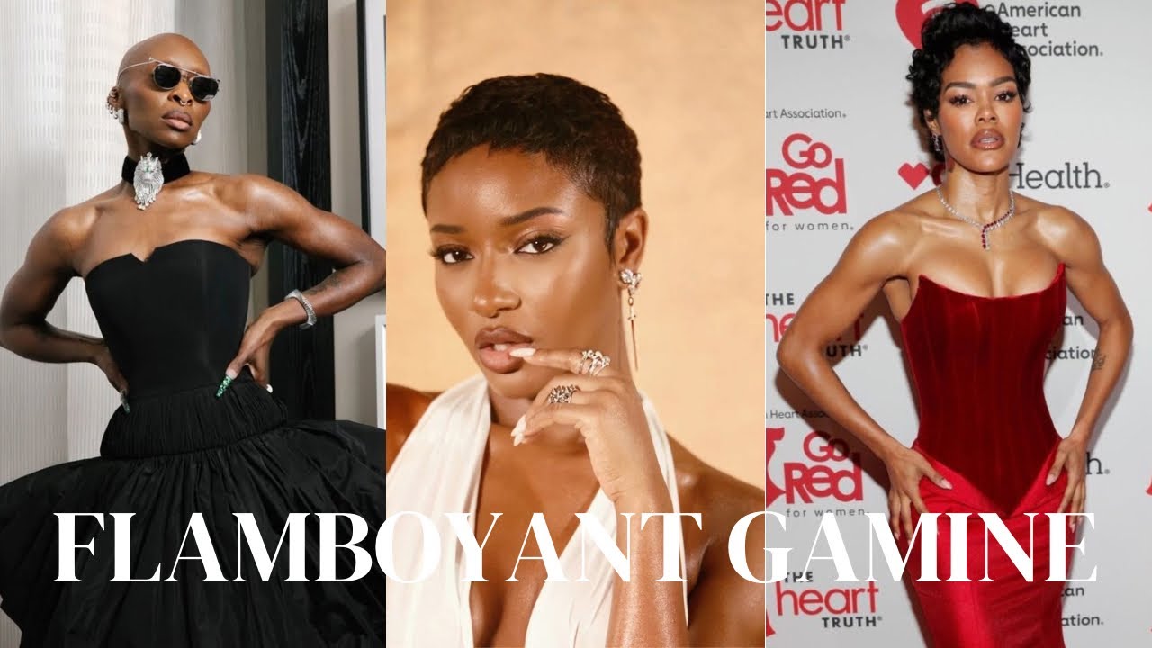 FLAMBOYANT GAMINE KIBBE BODYTYPE FOR BLACK WOMEN.